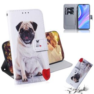 For Huawei P Smart S / Enjoy 10S / Y8P Colored Drawing Horizontal Flip Leather Case with Holder & Card Slot & Wallet(Pug)