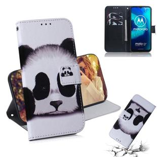 For Motorola Moto G8 Power Lite Colored Drawing Horizontal Flip Leather Case with Holder & Card Slot & Wallet(Panda)