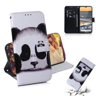 For Nokia 5.3 Colored Drawing Horizontal Flip Leather Case with Holder & Card Slot & Wallet(Panda)