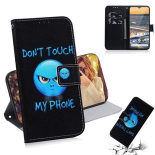 For Nokia 5.3 Colored Drawing Horizontal Flip Leather Case with Holder & Card Slot & Wallet(Anger)
