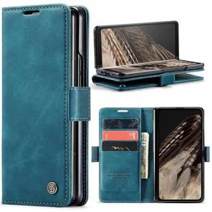For Google Pixel Fold CaseMe 013 Multifunctional Horizontal Flip Leather Phone Case(Blue)