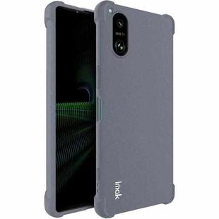 For Sony Xperia 5 V imak Shockproof Airbag TPU Phone Case(Matte Grey)