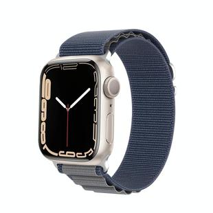 For Apple Watch SE 2022 44mm DUX DUCIS GS Series Nylon Loop Watch Band(Blue)