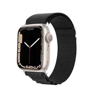 For Apple Watch Series 7 41mm DUX DUCIS GS Series Nylon Loop Watch Band(Black)