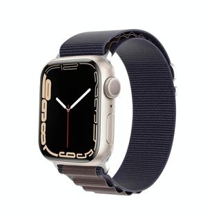 For Apple Watch SE 44mm DUX DUCIS GS Series Nylon Loop Watch Band(Indigo Blue)