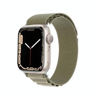 For Apple Watch Series 6 40mm DUX DUCIS GS Series Nylon Loop Watch Band(Olive)