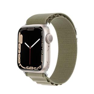 For Apple Watch Series 6 44mm DUX DUCIS GS Series Nylon Loop Watch Band(Olive)