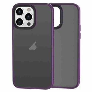 For iPhone 15 Pro Brilliant Series Micro-frosted Anti-fingerprint PC Phone Case(Purple)