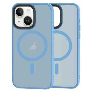 For iPhone 15 Brilliant Series MagSafe Micro-frosted Anti-fingerprint PC Phone Case(Blue)