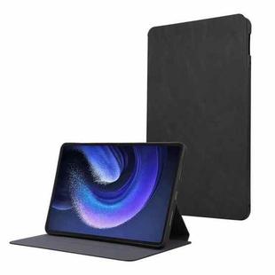 For Xiaomi Pad 6 TPU Flip Tablet Protective Leather Case(Black)