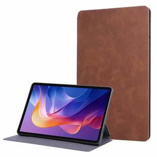 For Xiaomi Redmi Pad 2 Simple Crazy Horse Leather Tablet Case(Brown)