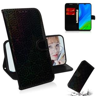 For Huawei P smart 2020 Solid Color Colorful Magnetic Buckle Horizontal Flip PU Leather Case with Holder & Card Slots & Wallet & Lanyard(Black)