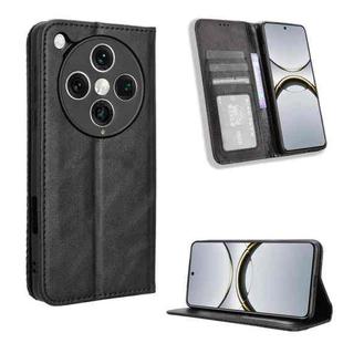 For OPPO Find X8 Pro Magnetic Buckle Retro Texture Leather Phone Case(Black)
