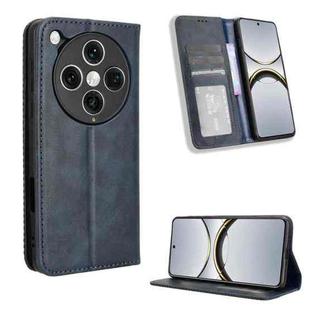 For OPPO Find X8 Pro Magnetic Buckle Retro Texture Leather Phone Case(Blue)
