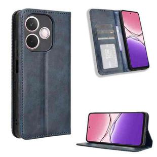For OPPO A5 Pro Global Magnetic Buckle Retro Texture Leather Phone Case(Blue)