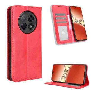 For OPPO F29 Pro 5G Magnetic Buckle Retro Texture Leather Phone Case(Red)