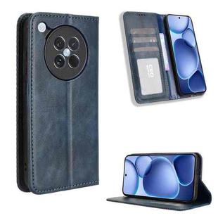 For OPPO Find X8s 5G Magnetic Buckle Retro Texture Leather Phone Case(Blue)
