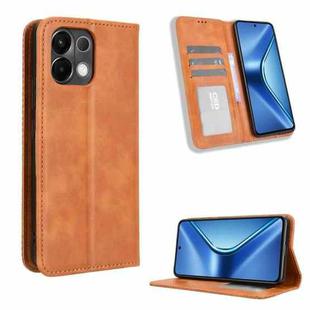 For OPPO K13 5G Magnetic Buckle Retro Texture Leather Phone Case(Brown)