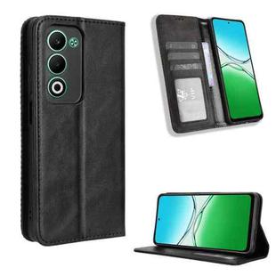 For OPPO A5 4G / 5G Global Magnetic Buckle Retro Texture Leather Phone Case(Black)