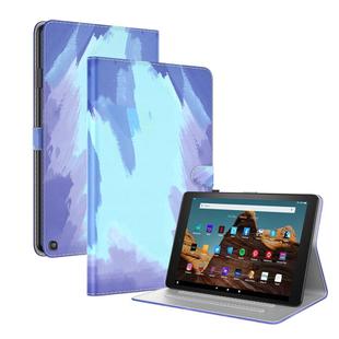 For Amazon Fire HD 10 2023 Watercolor Pattern Flip Leather Tablet Case(Winter Snow)