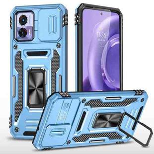 Motorola Edge 30 Neo Armor PC + TPU Camera Shield Phone Case(Light Blue)