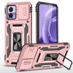 Motorola Edge 30 Neo Armor PC + TPU Camera Shield Phone Case(Rose Gold)