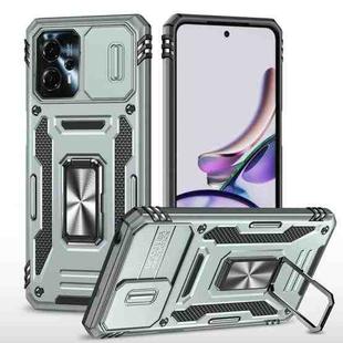 Motorola Moto G13 Armor PC + TPU Camera Shield Phone Case(Grey)