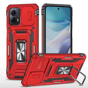 Motorola Moto G53 Armor PC + TPU Camera Shield Phone Case(Red)