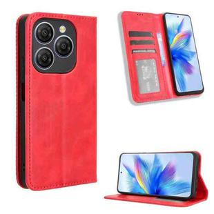 For Blackview Shark 9 Magnetic Buckle Retro Texture Leather Phone Case(Red)