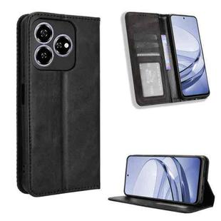 For ZTE Blade V60 / Axon 60 4G Magnetic Buckle Retro Texture Leather Phone Case(Black)