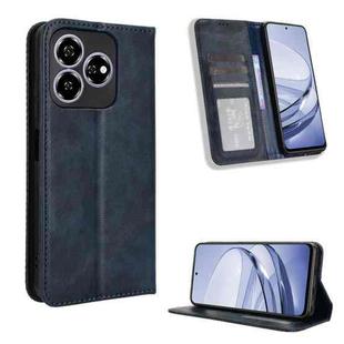 For ZTE Blade V60 / Axon 60 4G Magnetic Buckle Retro Texture Leather Phone Case(Blue)