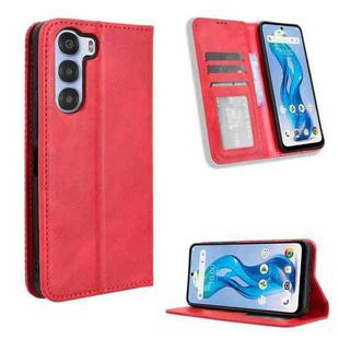 For ZTE nubia S 5G A403ZT Magnetic Buckle Retro Texture Leather Phone Case(Red)