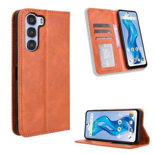 For ZTE nubia S 5G A403ZT Magnetic Buckle Retro Texture Leather Phone Case(Brown)