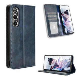 For ZTE nubia Red Magic 10 Air Magnetic Buckle Retro Texture Leather Phone Case(Blue)