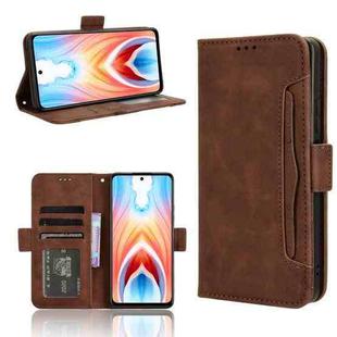 For OPPO A79 5G / A2 5G Skin Feel Calf Texture Card Slots Leather Phone Case(Brown)