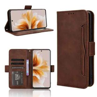 For OPPO F27 Pro 5G / F27 Pro+ 5G Skin Feel Calf Texture Card Slots Leather Phone Case(Brown)