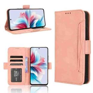 For OPPO Reno11 PJH110 Skin Feel Calf Texture Card Slots Leather Phone Case(Pink)