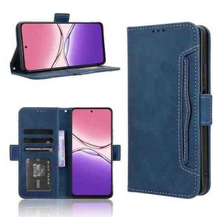 For OPPO A5 Pro Global Skin Feel Calf Texture Card Slots Leather Phone Case(Blue)