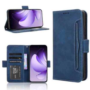 For OPPO Reno13 5G Global Skin Feel Calf Texture Card Slots Leather Phone Case(Blue)