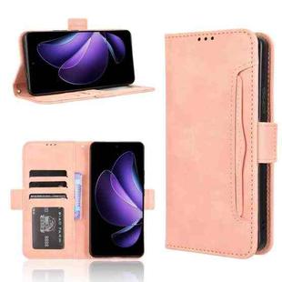 For OPPO Reno13 F 4G / 5G Skin Feel Calf Texture Card Slots Leather Phone Case(Pink)