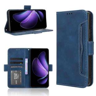 For OPPO Reno13 F 4G / 5G Skin Feel Calf Texture Card Slots Leather Phone Case(Blue)