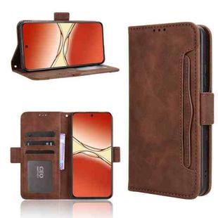 For OPPO F29 Pro 5G Skin Feel Calf Texture Card Slots Leather Phone Case(Brown)