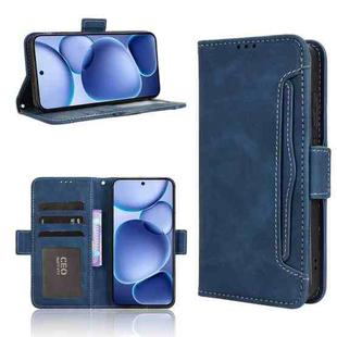 For OPPO Find X8s 5G Skin Feel Calf Texture Card Slots Leather Phone Case(Blue)