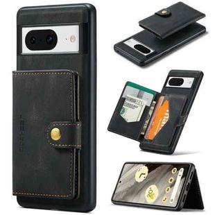For Google Pixel 8 JEEHOOD Retro Magnetic Detachable Wallet Phone Case(Black)