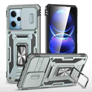 For Xiaomi Redmi Note 12 5G Global Armor PC + TPU Camera Shield Phone Case(Grey)