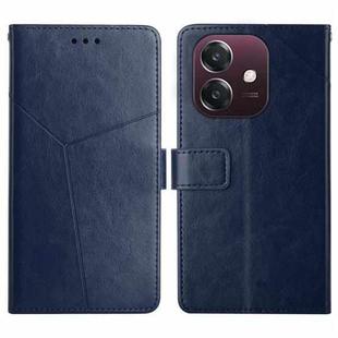 For OPPO A3 4G Global / 5G Global Y-shaped Pattern Flip Leather Phone Case(Blue)