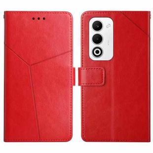 For OPPO A5 5G Global Y-shaped Pattern Flip Leather Phone Case(Red)