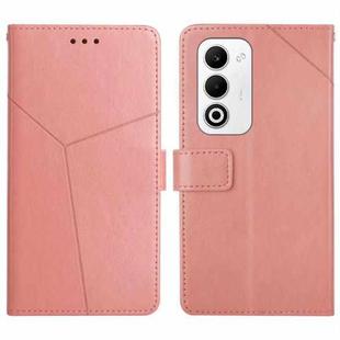 For OPPO A5 5G Global Y-shaped Pattern Flip Leather Phone Case(Pink)