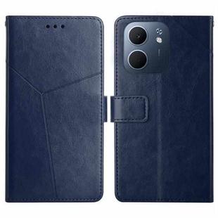 For OPPO A5x 4G Global / 5G Global Y-shaped Pattern Flip Leather Phone Case(Blue)