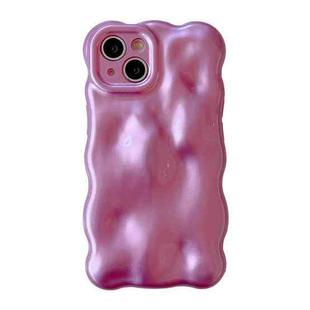 For iPhone 14 Wave Bubbles TPU Phone Case(Pearlescent Purple)